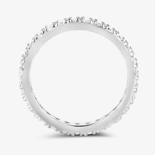 1.00 Carat Lab Grown Diamond 14K White Gold Ring - Image 3