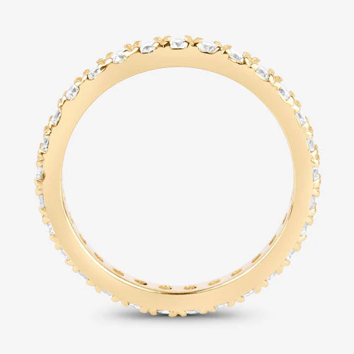 1.00 Carat Lab Grown Diamond 14K Yellow Gold Ring - Image 3
