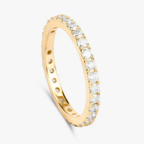 1.00 Carat Lab Grown Diamond 14K Yellow Gold Ring - Image 5