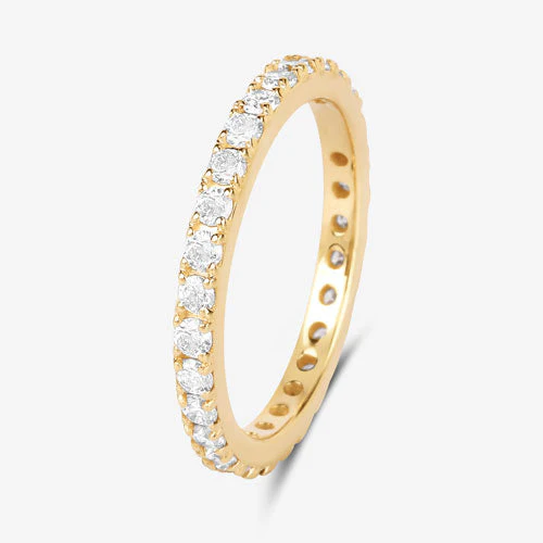 1.00 Carat Lab Grown Diamond 14K Yellow Gold Ring - Image 6