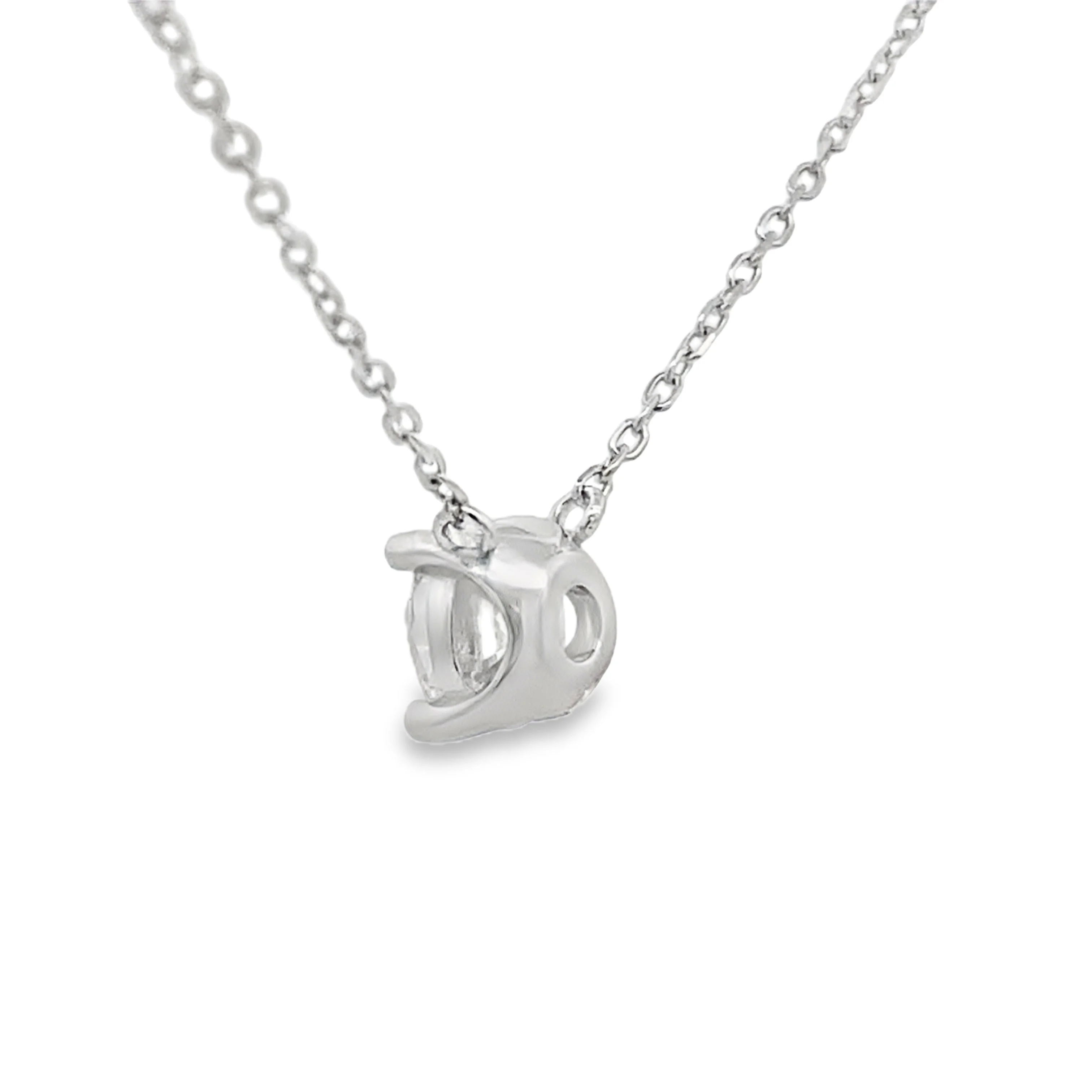 1.00ct Lab Grown Diamond Pendant Sterling Silver - Image 2
