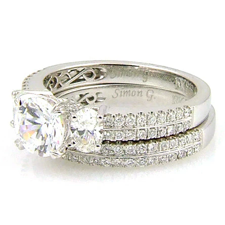 1.05ct Engagement Ring Set 18KT White Gold - Image 2