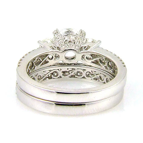 1.05ct Engagement Ring Set 18KT White Gold - Image 3