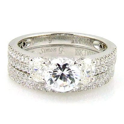 1.05ct Engagement Ring Set 18KT White Gold - Image 4