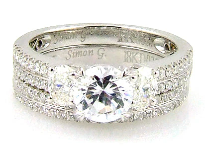 1.05ct Engagement Ring Set 18KT White Gold - Image 5