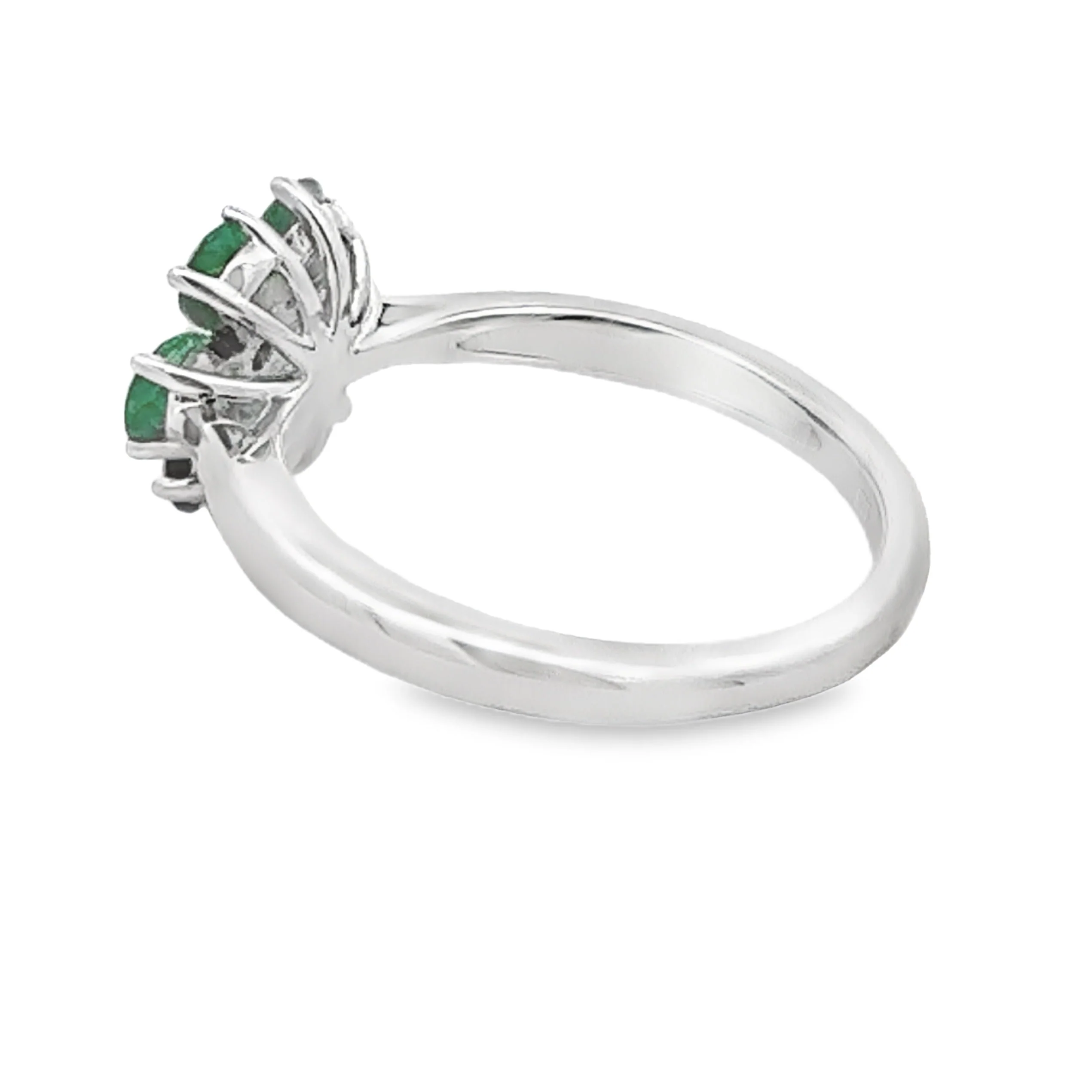 1.14ct Emerald Zircon Ring Sterling Silver - Image 2