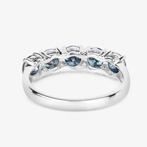1.22 Carat Genuine Blue Diamond 14K White Gold Ring - Image 7
