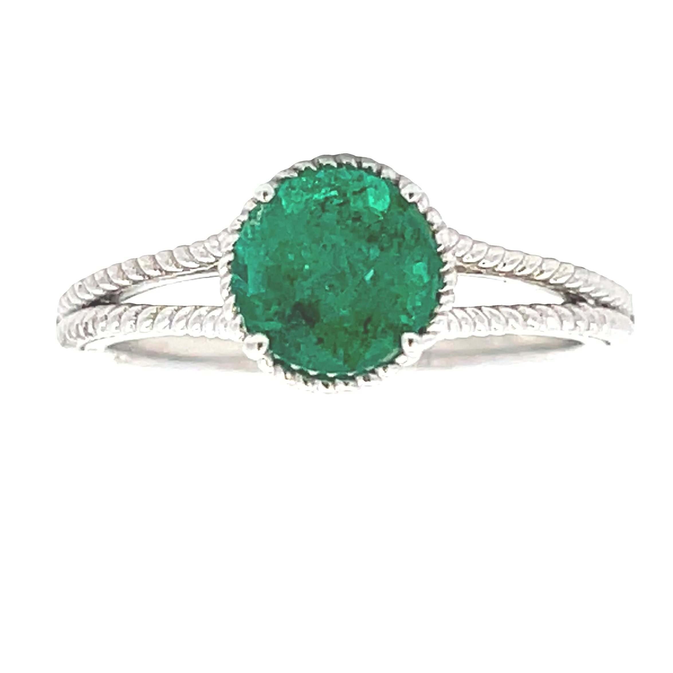 1.28ct Emerald 14KT White Gold - Image 4