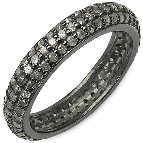 1.40 Carat Genuine TLB Diamond .925 Sterling Silver Ring - Image 4
