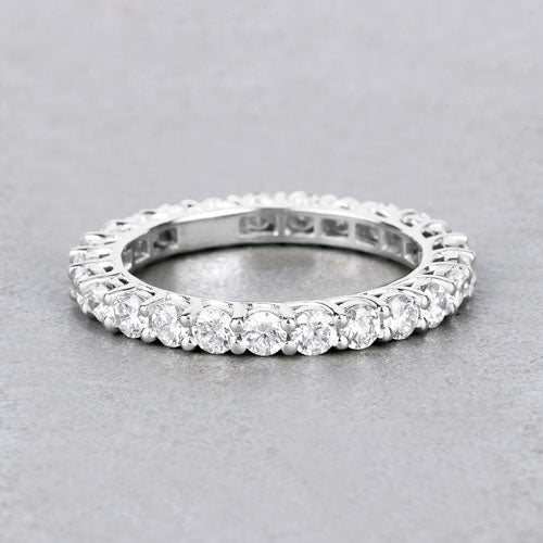 1.50 Carat Lab Grown Diamond 14K White Gold Ring - Image 2