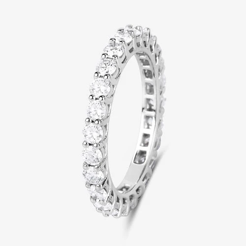1.50 Carat Lab Grown Diamond 14K White Gold Ring - Image 5