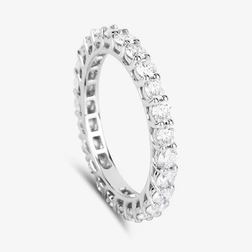 1.50 Carat Lab Grown Diamond 14K White Gold Ring - Image 6