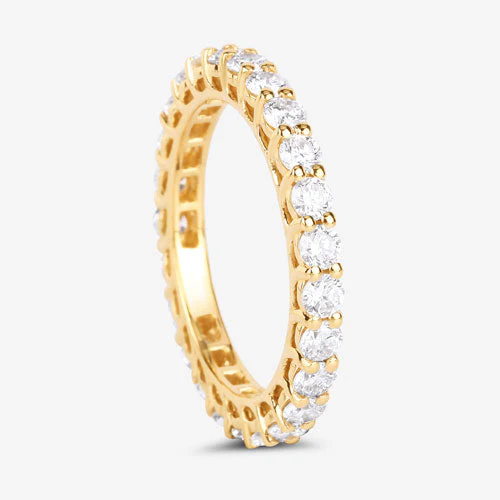 1.50 Carat Lab Grown Diamond 14K Yellow Gold Ring - Image 5