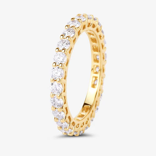1.50 Carat Lab Grown Diamond 14K Yellow Gold Ring - Image 6
