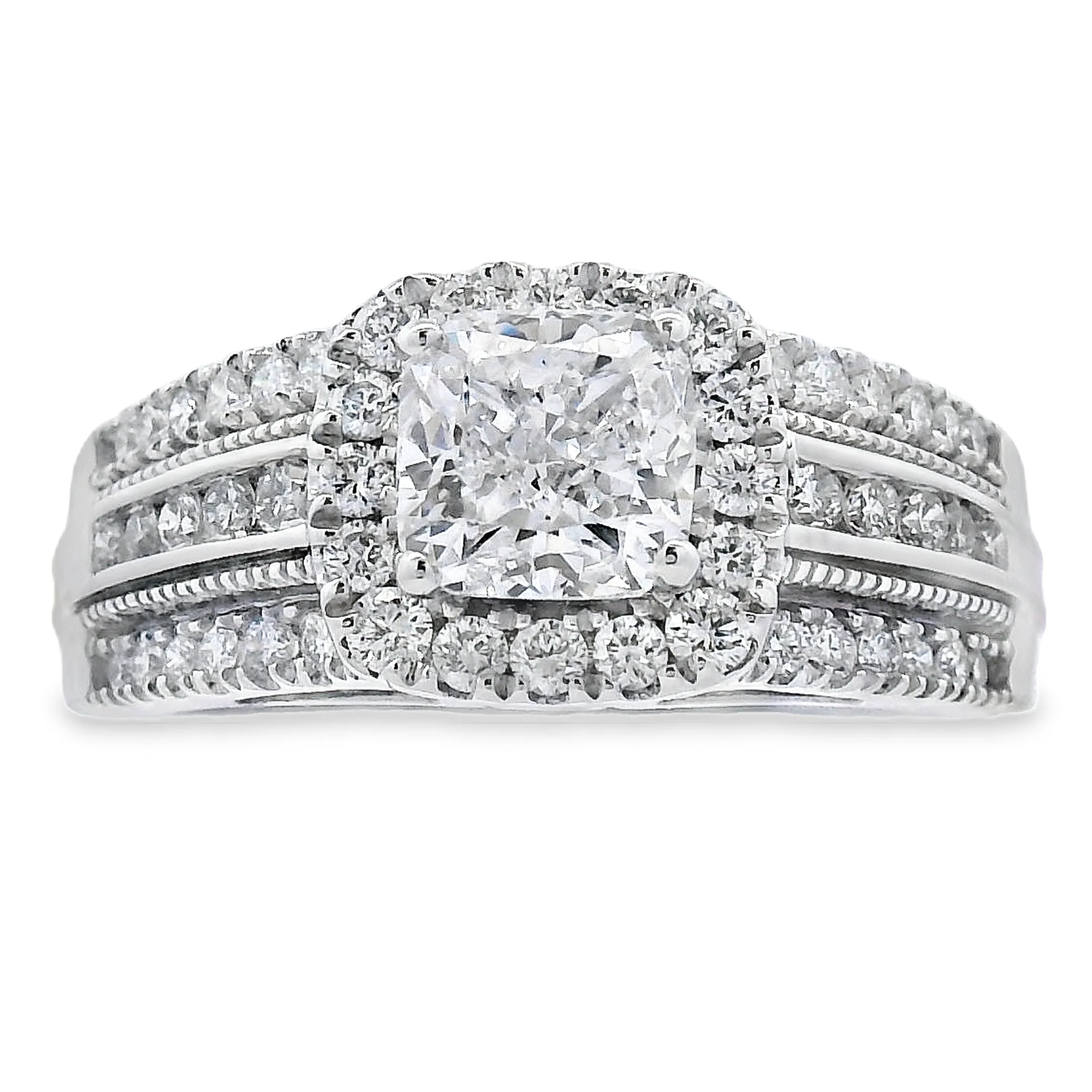 1.53ct Lab Grown Diamond Eng Only 10KT White Gold