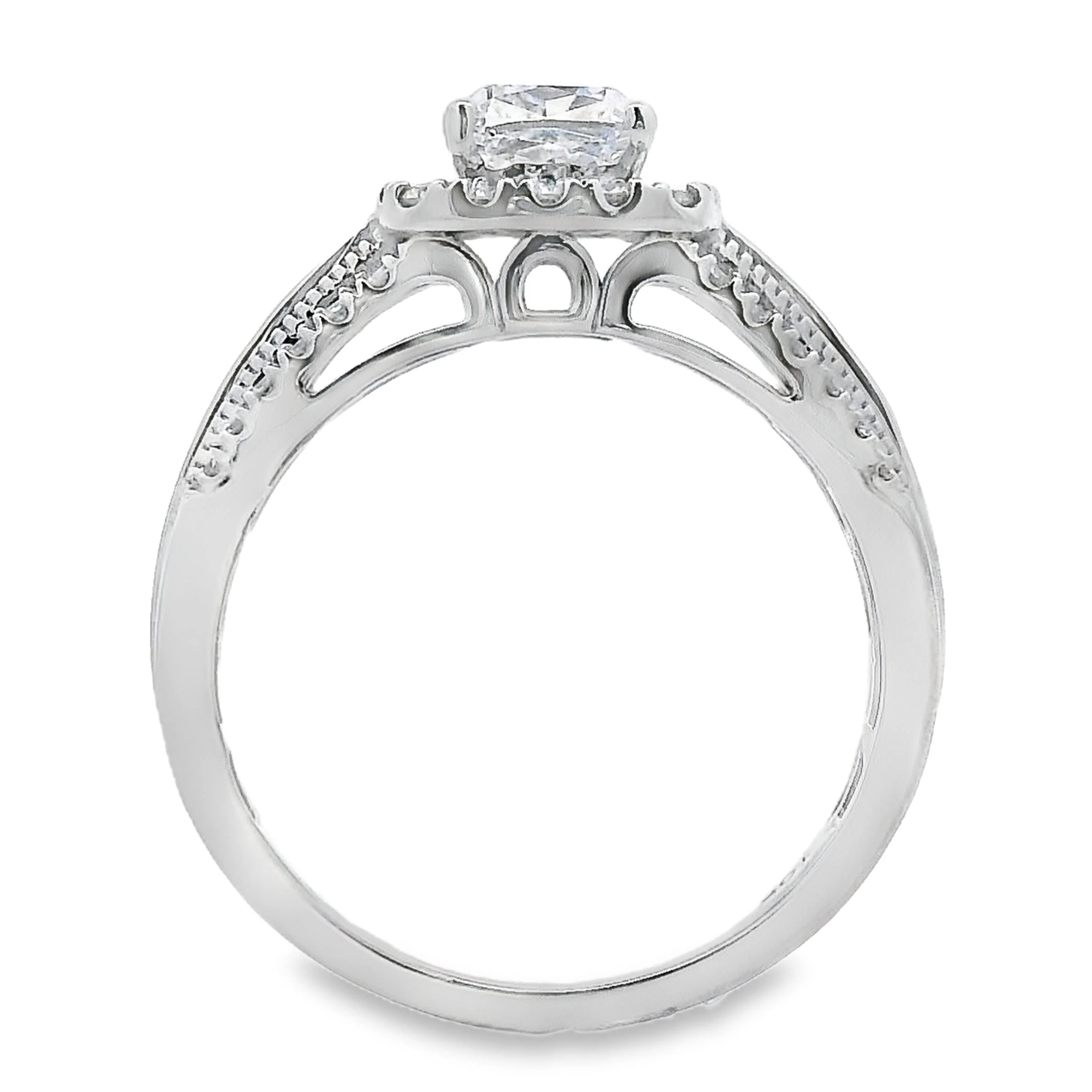 1.53ct Lab Grown Diamond Eng Only 10KT White Gold - Image 3