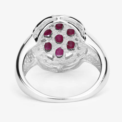 1.54 Carat Genuine Ruby .925 Sterling Silver Ring - Image 10