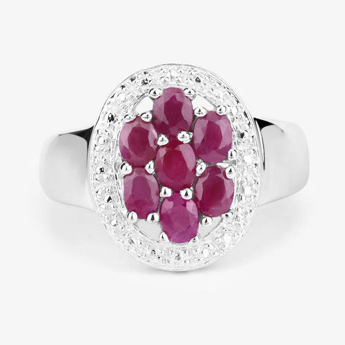 1.54 Carat Genuine Ruby .925 Sterling Silver Ring - Image 12