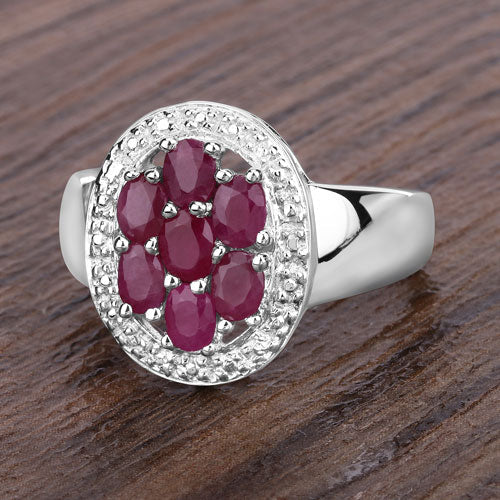 1.54 Carat Genuine Ruby .925 Sterling Silver Ring - Image 13