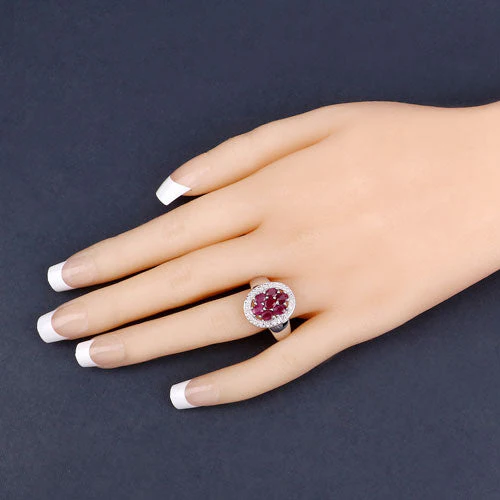 1.54 Carat Genuine Ruby .925 Sterling Silver Ring - Image 14
