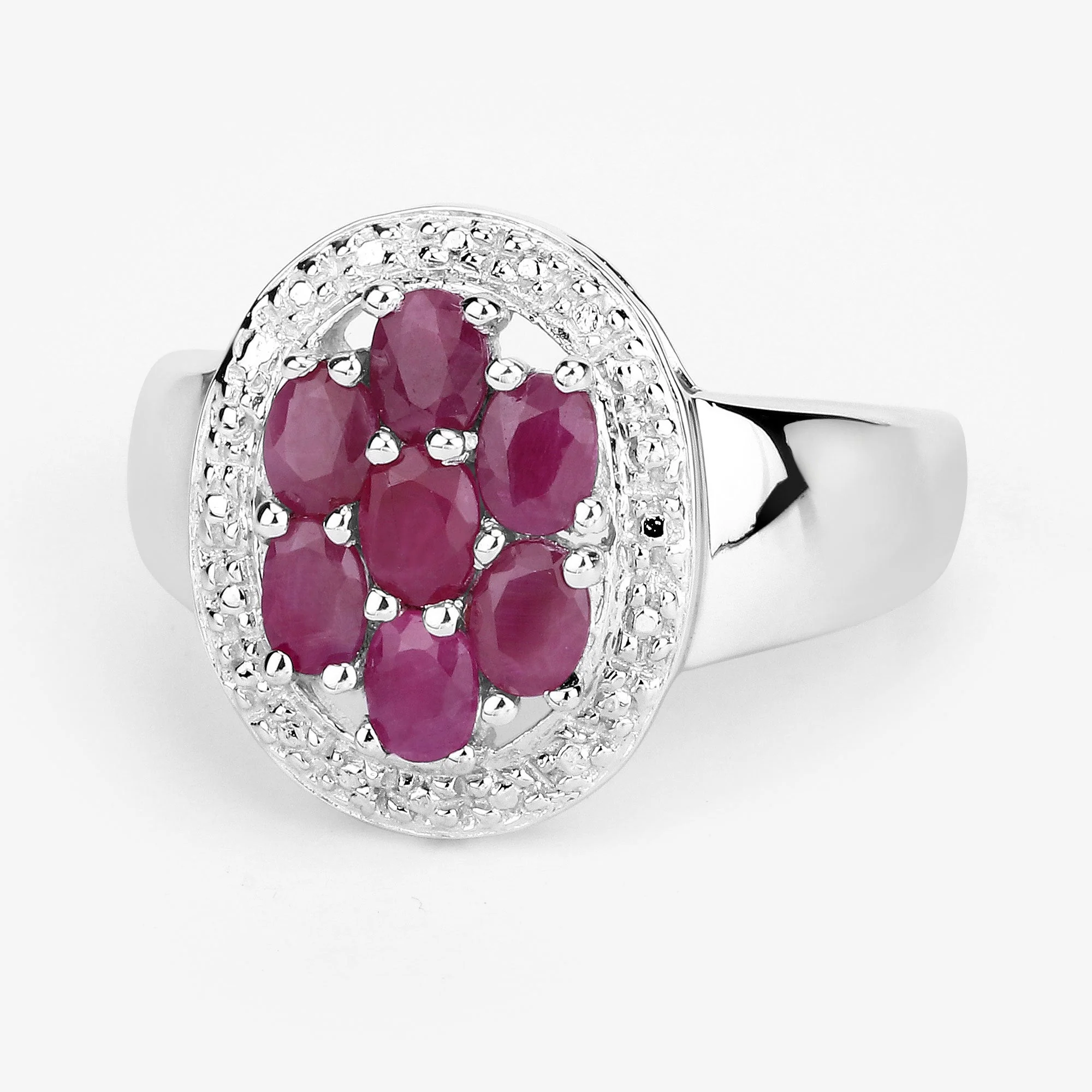 1.54 Carat Genuine Ruby .925 Sterling Silver Ring - Image 4