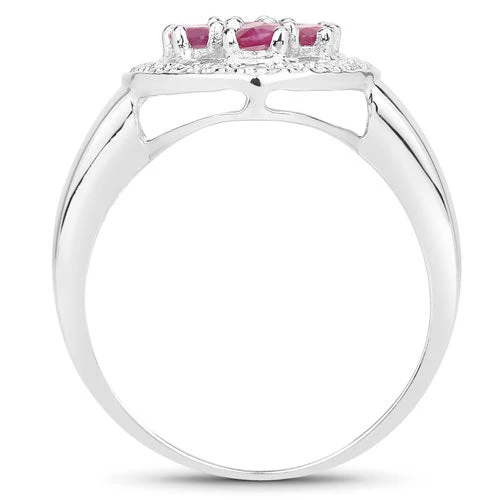 1.54 Carat Genuine Ruby .925 Sterling Silver Ring - Image 6