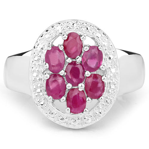 1.54 Carat Genuine Ruby .925 Sterling Silver Ring - Image 7