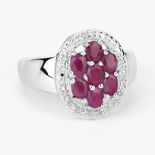 1.54 Carat Genuine Ruby .925 Sterling Silver Ring - Image 9