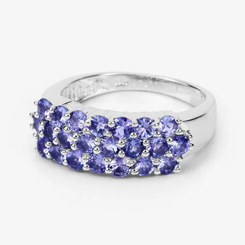 1.54 Carat Genuine Tanzanite .925 Sterling Silver Ring - Image 12