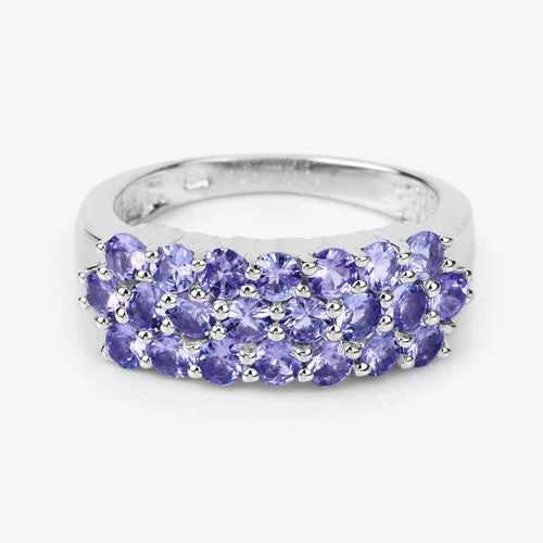 1.54 Carat Genuine Tanzanite .925 Sterling Silver Ring - Image 14