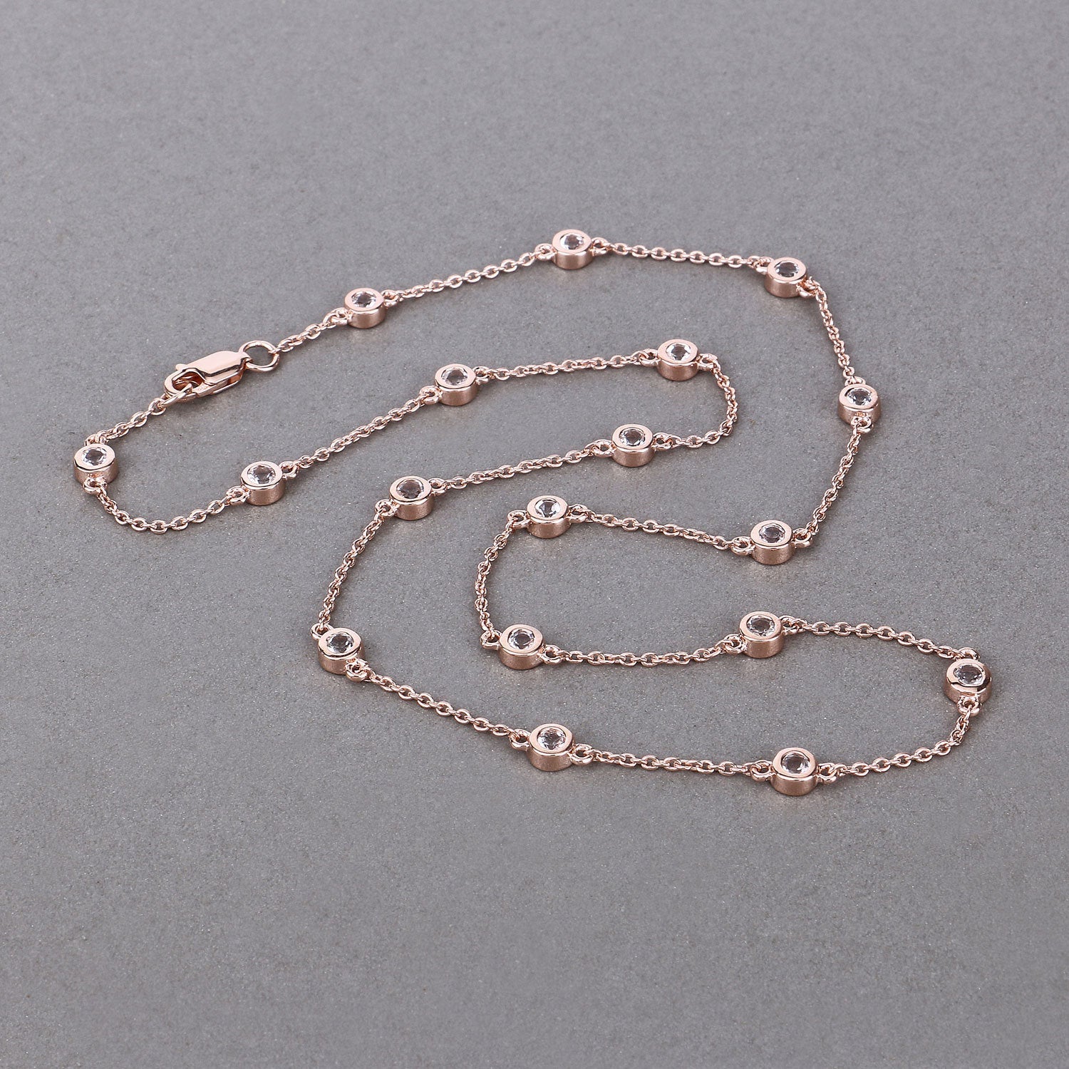 1.62 Carat Genuine Morganite .925 Sterling Silver Necklace - Image 3