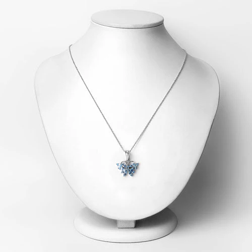1.76 Carat Genuine Swiss Blue Topaz .925 Sterling Silver Pendant - Image 6