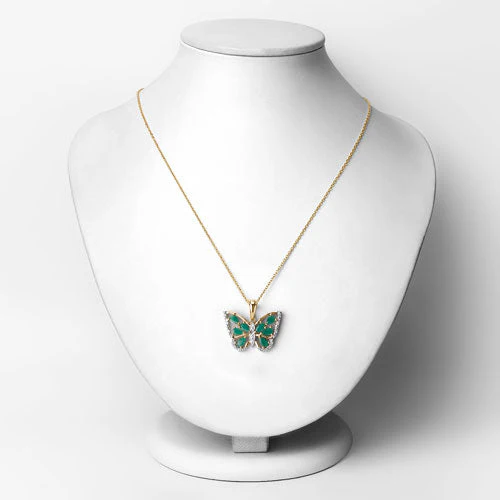 1.91 Carat Genuine Emerald and White Zircon .925 Sterling Silver Pendant - Image 6