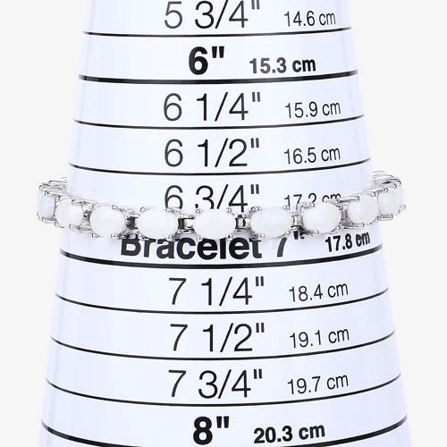 10.26 Carat Genuine Opal .925 Sterling Silver Bracelet - Image 14