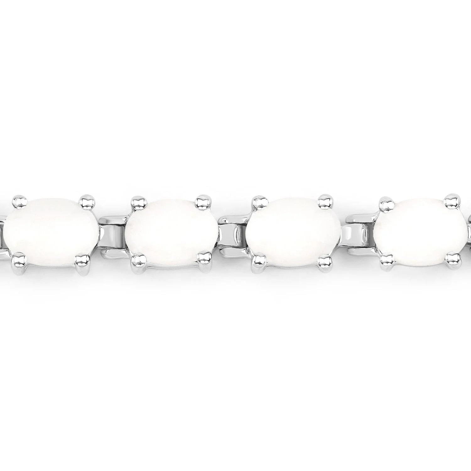 10.26 Carat Genuine Opal .925 Sterling Silver Bracelet - Image 2