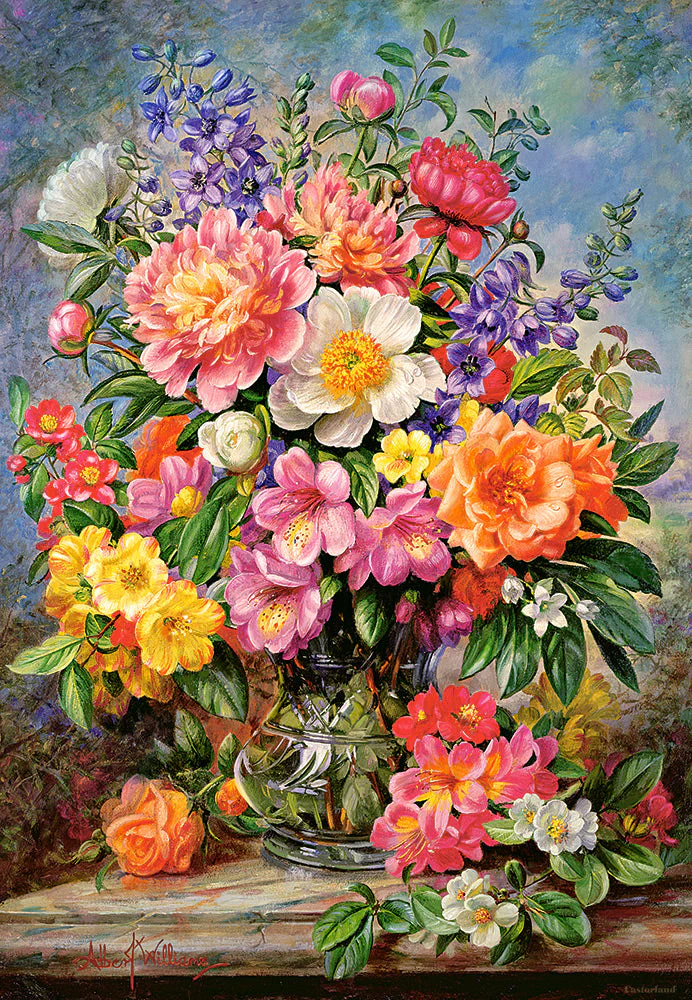 1000 Piece Castorland Jigsaw Puzzle – June Flowers in Radiance | Floral Painting Puzzle for Adults - Image 2