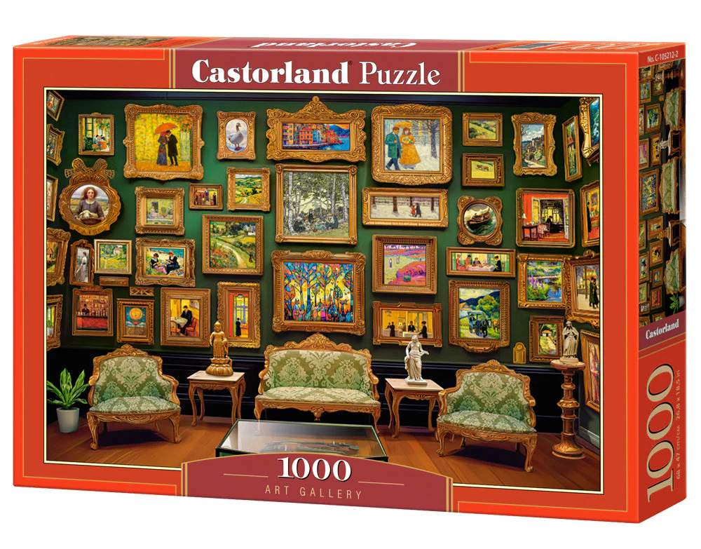 1000 Piece Jigsaw Puzzle, Art Gallery, Paintings, Adult Puzzle, Castorland C-105212-2