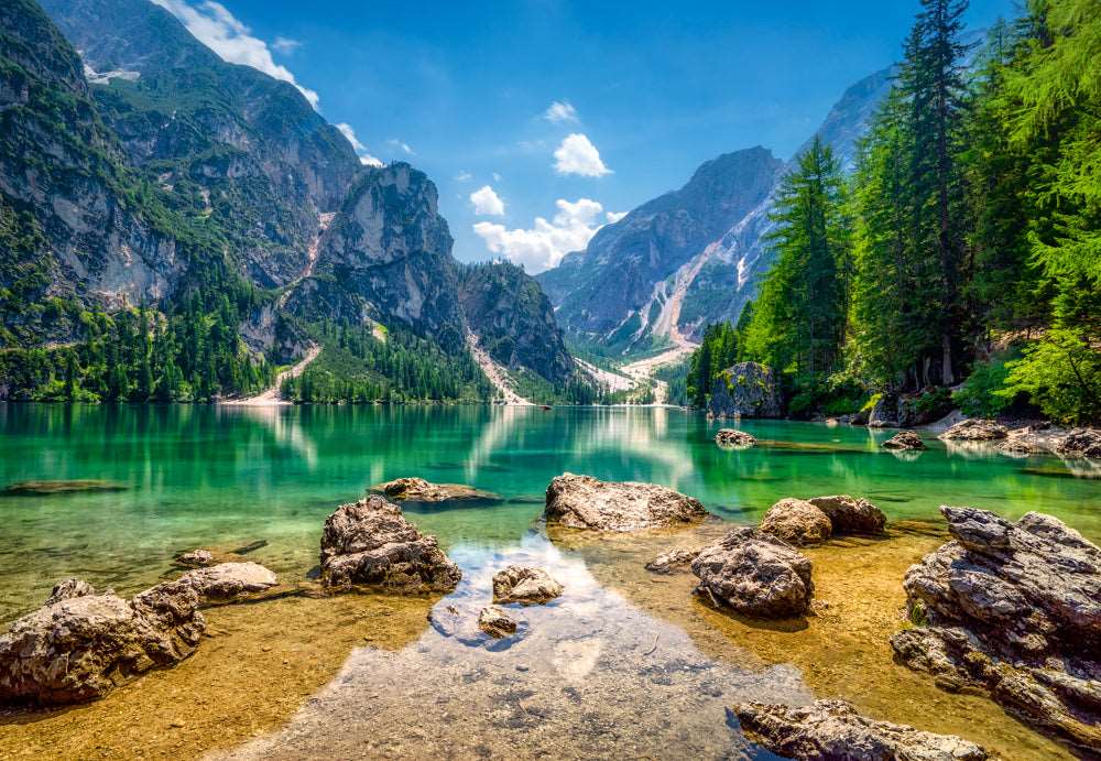 1000 Piece Jigsaw Puzzle, Heaven's Lake, Pragser Wildsee in the Dolomites, Italy, Adult Puzzle, Castorland C-103416-2 - Image 2