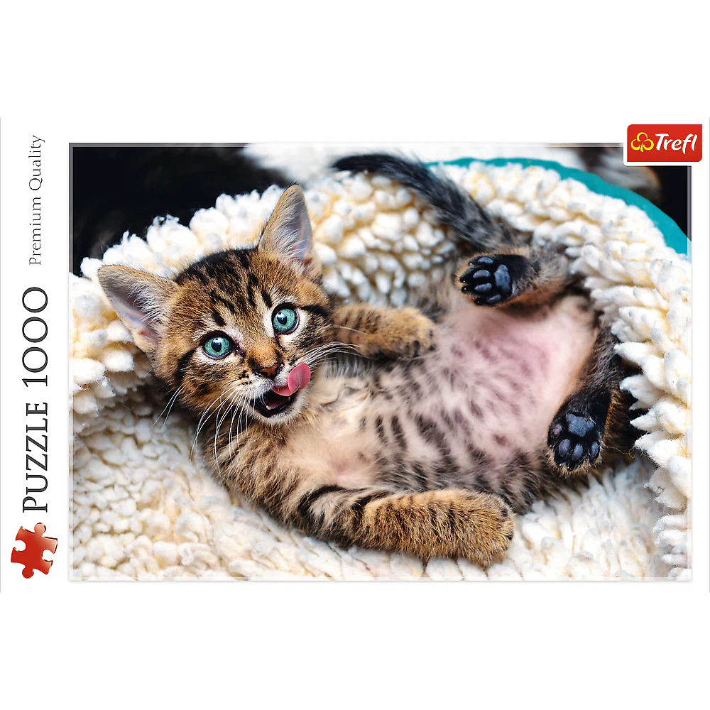 1000 Piece Jigsaw Puzzles, Cheerful Kitten, Puzzle of Animals, Cats, Kittens and Pets, Adult Puzzles, Trefl 10448 - Image 3