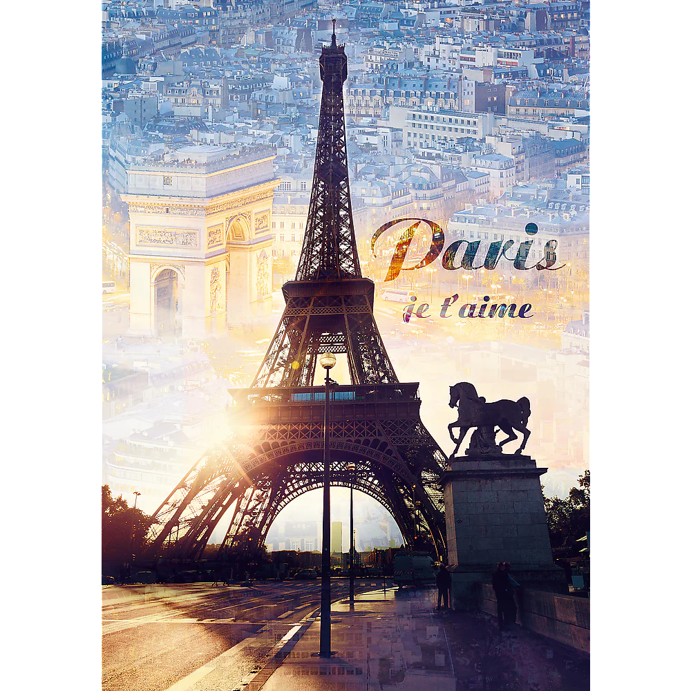 1000 Piece Jigsaw Puzzles, Paris at Dawn Puzzle, France, Puzzle of The Eiffel Tower, Arc De Triumph, Adult Puzzles, Trefl 10394 - Image 2