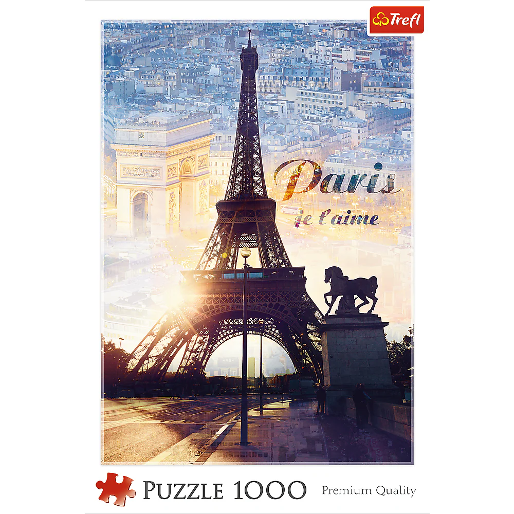 1000 Piece Jigsaw Puzzles, Paris at Dawn Puzzle, France, Puzzle of The Eiffel Tower, Arc De Triumph, Adult Puzzles, Trefl 10394 - Image 3