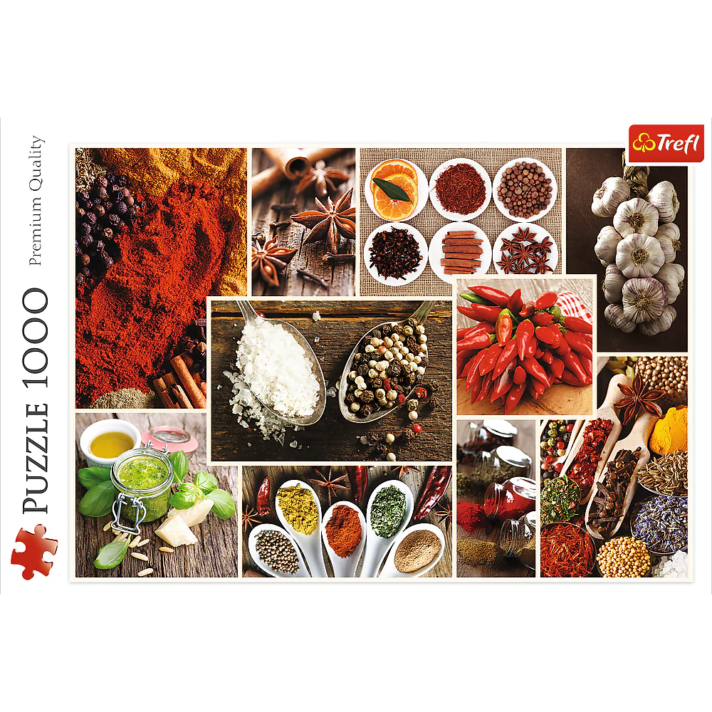 1000 Piece Jigsaw Puzzles, Spices, Food Puzzles, Collage Puzzles, Adult Puzzles, Trefl 10470 - Image 3