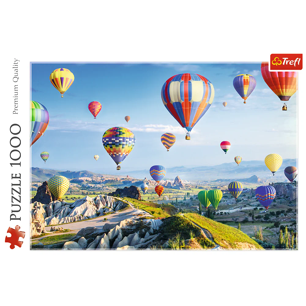 1000 Piece Jigsaw Puzzles, View of Cappadocia, Turkey, Hot Air Balloons, Beautiful Landscape Puzzles, Adult Puzzles, Trefl 10613 - Image 3