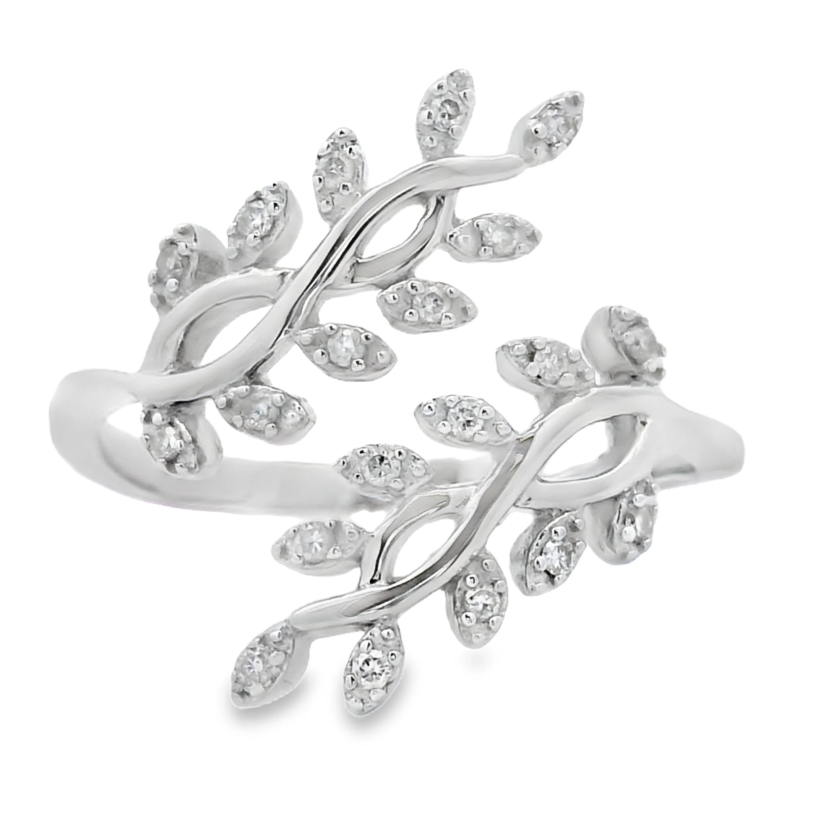 .10ct Diamond Ring Sterling Silver