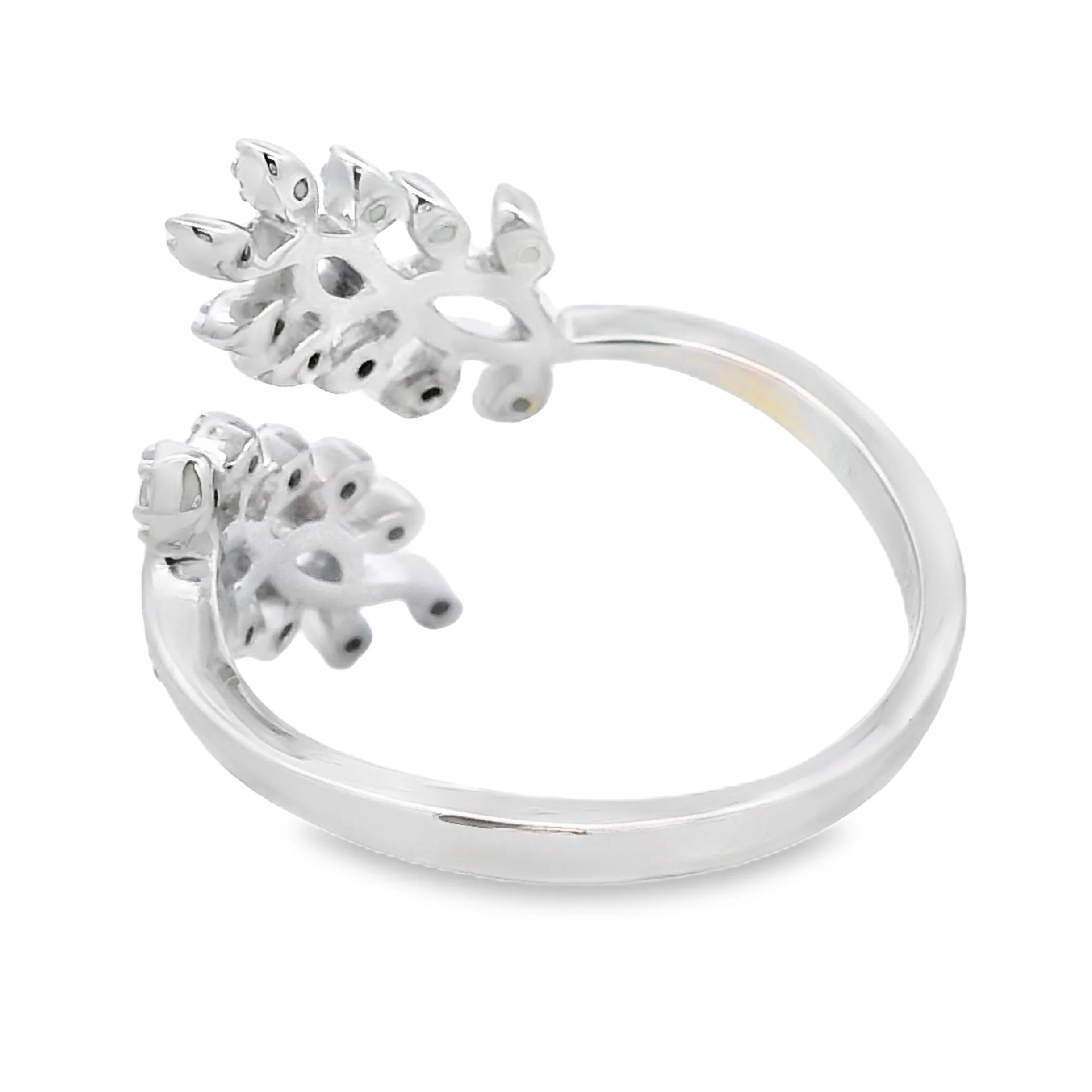.10ct Diamond Ring Sterling Silver - Image 2
