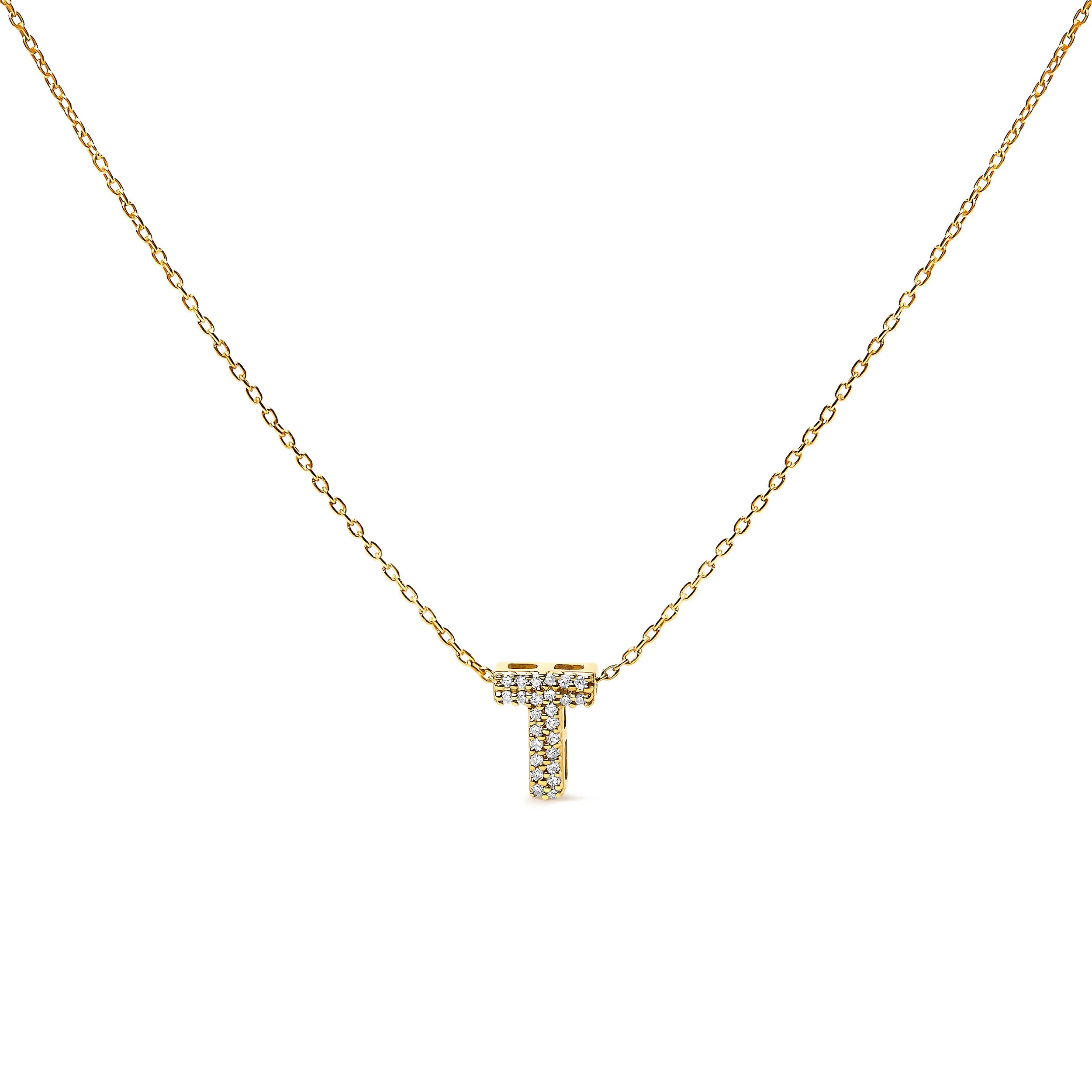 10K White Gold Diamond Accent "A" Initial Bubble Pendant Necklace - Image 46