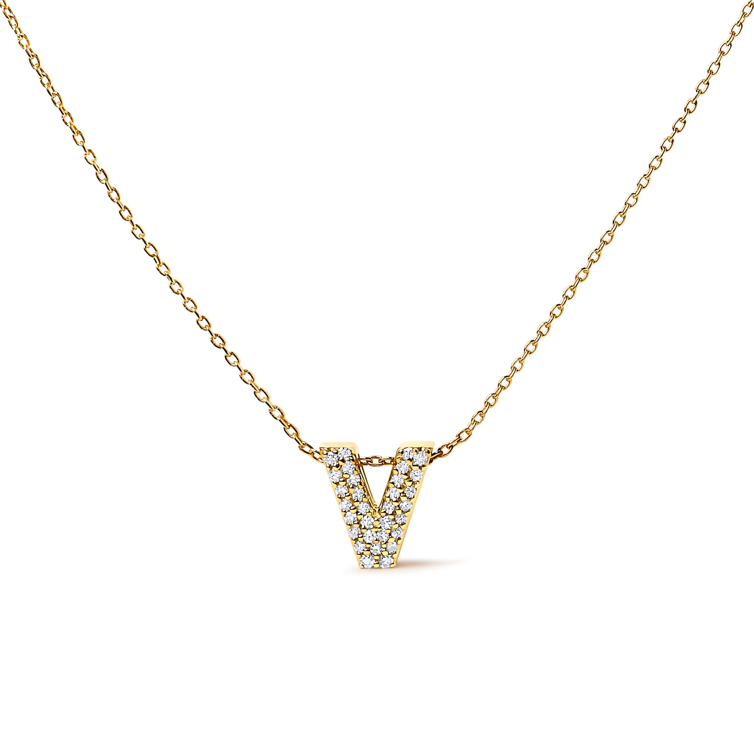10K White Gold Diamond Accent "A" Initial Bubble Pendant Necklace - Image 48