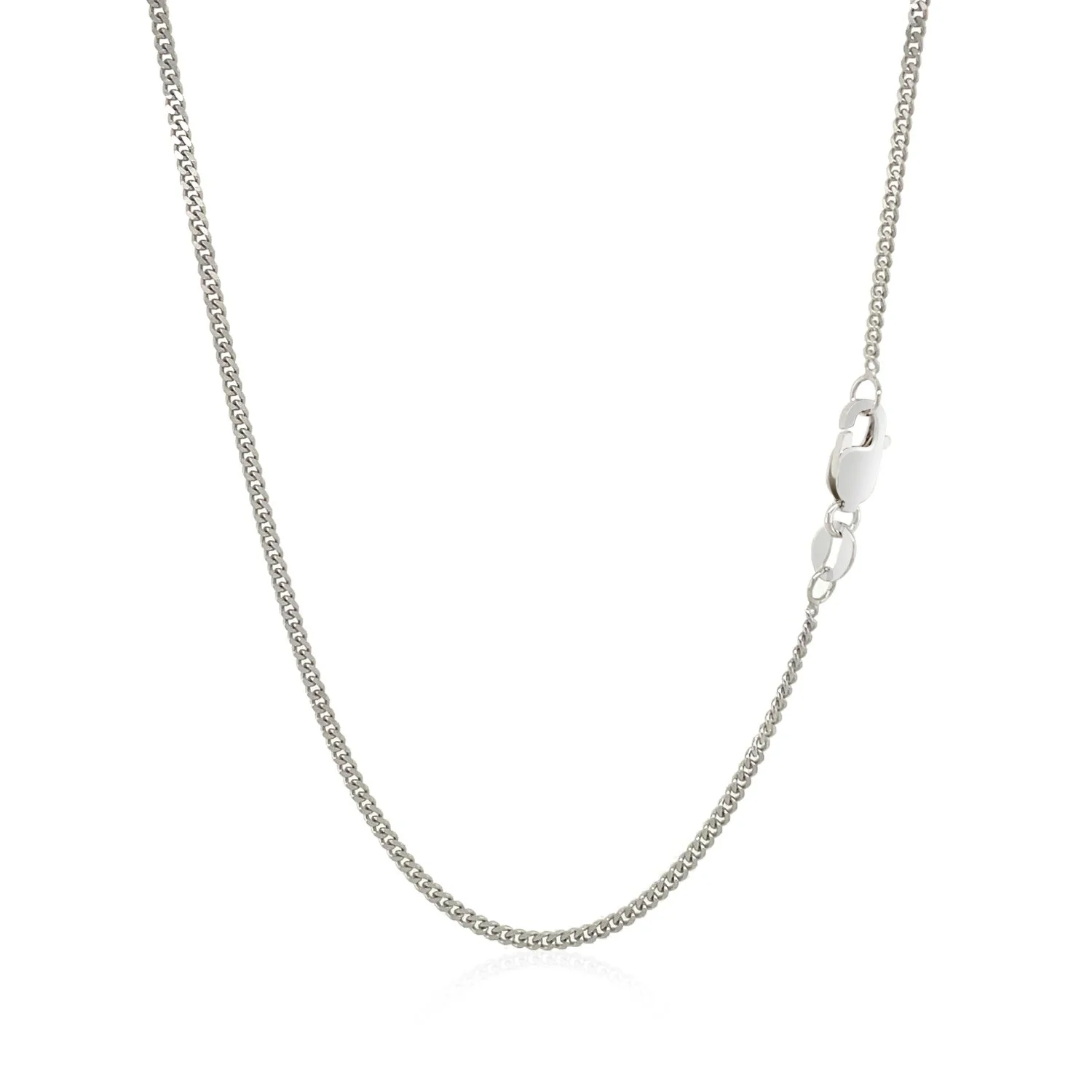 10k White Gold Gourmette Chain 1.5mm - Image 10