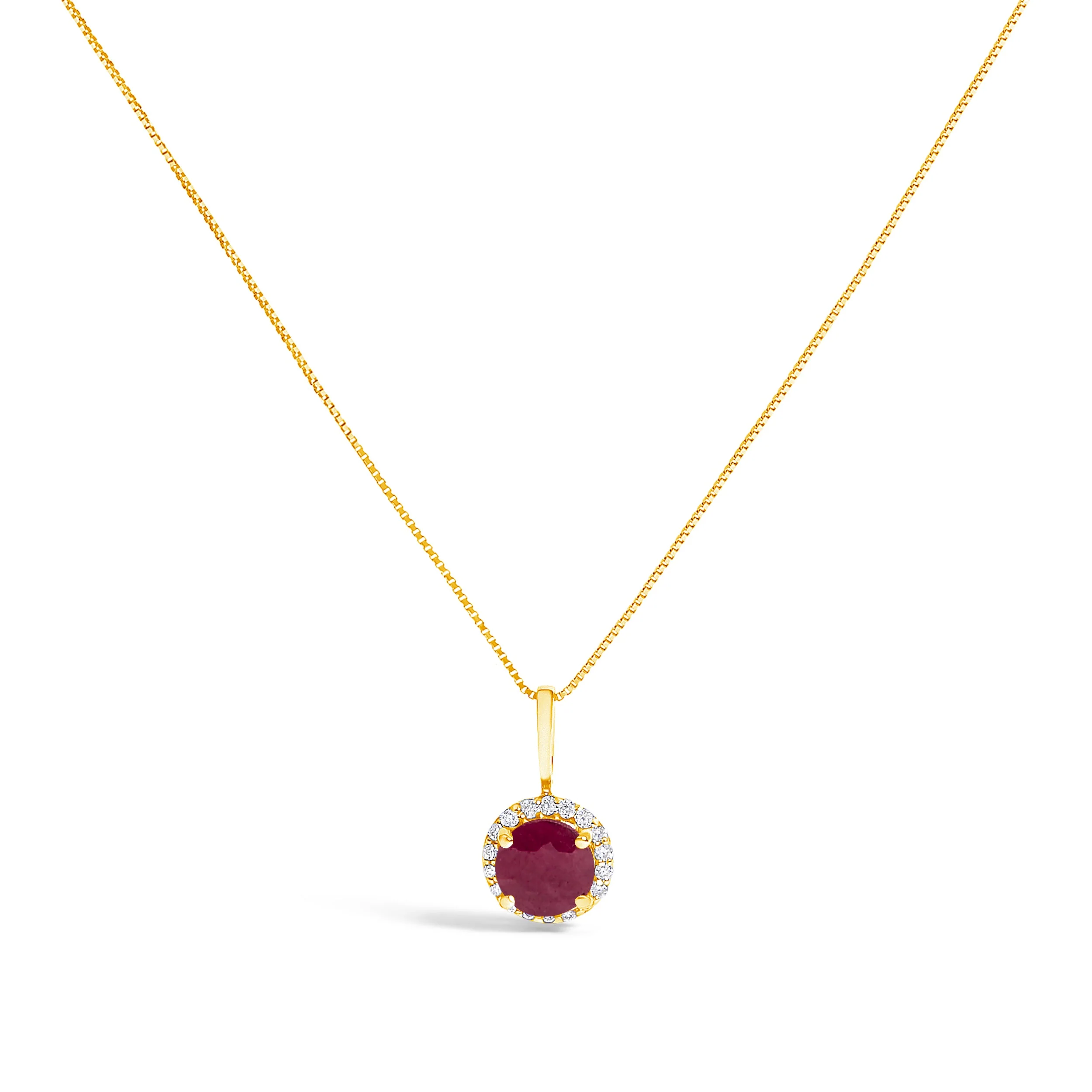 10K White Gold Purple Amethyst and 1/10 Cttw Diamond Accent Halo Pendant Necklace - Image 25