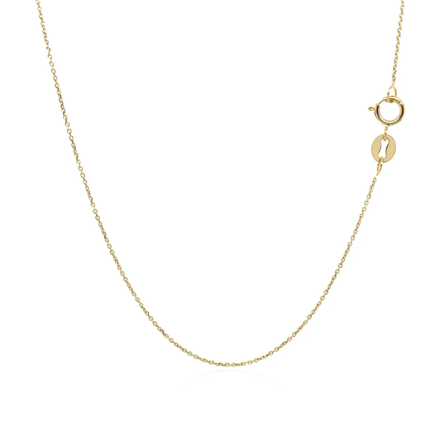 10k Yellow Gold Cable Link Chain (0.50 mm) - Image 7